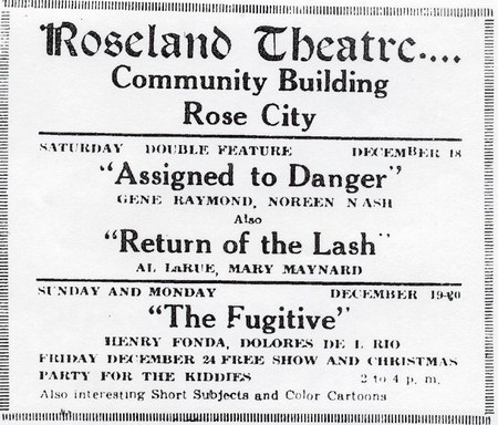 Roseland Theatre - 1948 AD